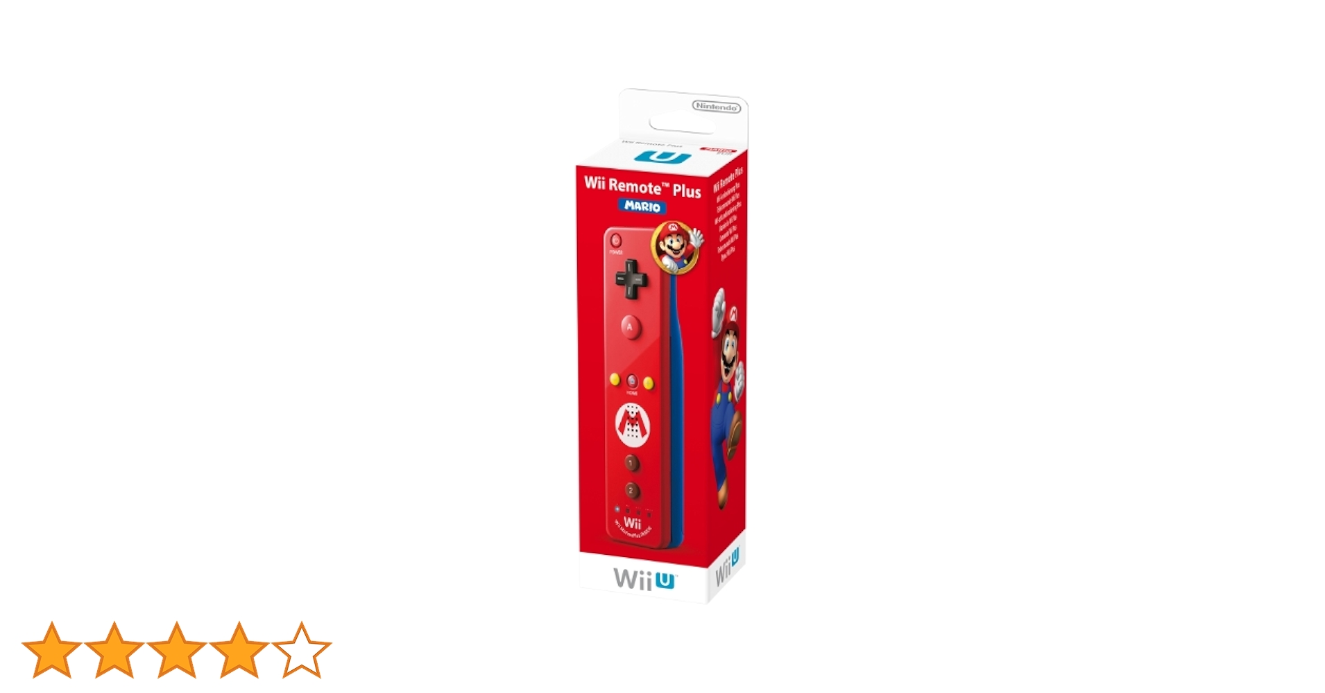 Wii U Remote Plus Mario Edition, czerwony : Amazon.pl: Gry wideo